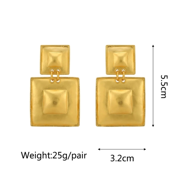 Gold Boho Earrings - Picture 3 of 5